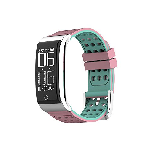 OXoqo E09 profesional ECG PPG reloj inteligente podómetro pulsera inteligente con ritmo cardíaco seguimiento de la presión arterial