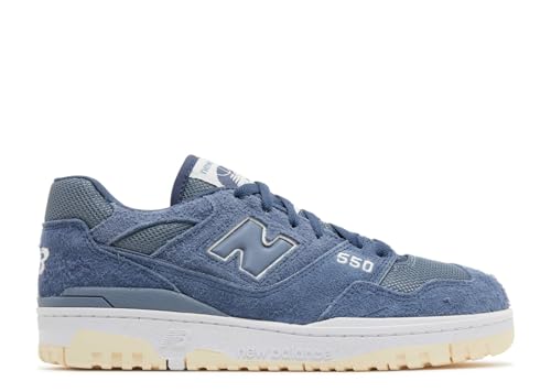 New Balance 550 Men's Sneaker's, Arctic Grey/Vintage Indigo/Macadamia Nut, Size 7.5