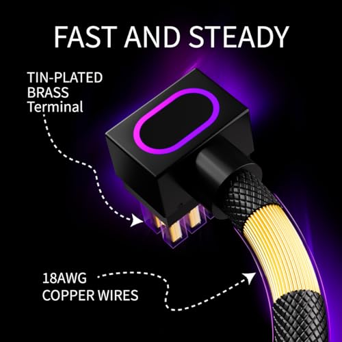 Image of 8PIN CPU Extension Cable, ARGB PC Cable with 5V 3Pin,18AWG 90 Right-Angle Design for Cleaner PC Builds,Male-to-Female Connectors Suitable for Various CPU and Power Supply.30CM(Black-CPU-Clip A)