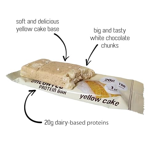 AtLast! Nutrition Yellow Cake Protein Bars 12 unidades miniatura 2