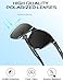 ATTCL Polarized Sunglasses Men for Driving: UV400 Protection Lightweight AL-MG Metal Rectangular Sun glasses Fishing Golf Hiking Travel 8587 black-gray