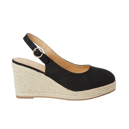 Sandales talons compensés Dorothy Perkins RIYA nu-pieds femme noir taille 38