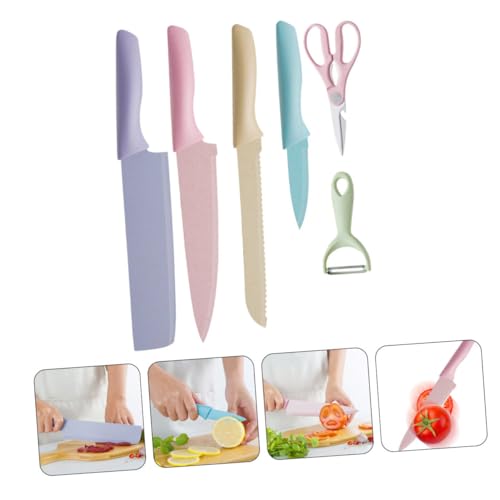 Set Cuchillos Cocina 6 Piezas Acero Inox Base miniatura 5