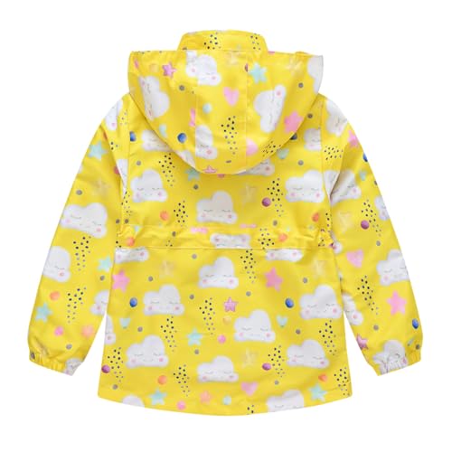 Kids Girls Waterproof Hooded Jacke Cute Raincoats Outdoor Jacket Windbreaker Rain Coat2