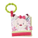 Fehn 076431 Soft-Bilderbuch Rehkitz – Fühlbuch aus Stoff mit Tier Motiven – Für Babys und Kleinkinder ab 0+ Monaten – Maße: 11 x 11 cm