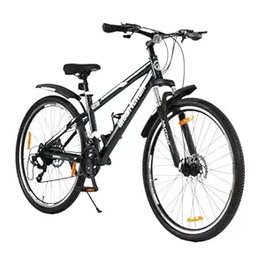 Urban Terrain Mutant 29T Green, Steel Mountain Cycle with 21 Shimano Gear and PAN India Free Installation Services,Diet Plan & Ride Tracking App by cultsport (17 Inches Frame, Ideal for Unisex)