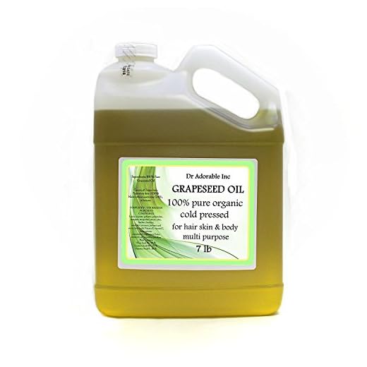 7 Lb/One Gallon Organic Grapeseed Oil