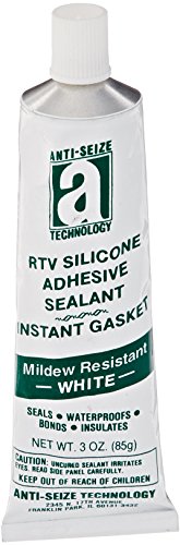 AST-RTV 27034 White 100% Silicone Adhesive/Sealant/Instant Gasket, 3 oz. Metal Tube