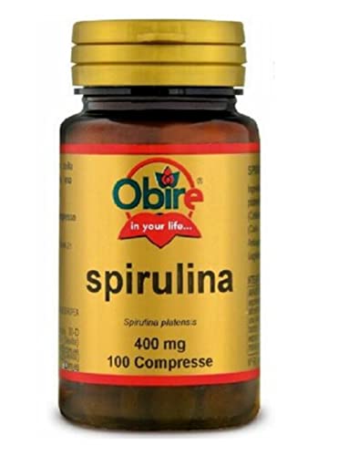 Obire Spirulina 100 compresse (multi pack) - prodotto naturale dieta vegana (100 compresse)