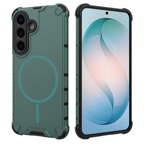 Coque magnétique Samsung Galaxy S26 Plus 5G verte antichoc