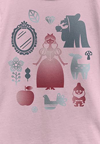 Disney Snow White Character Colorful Silhouettes Girls Standard T-Shirt2