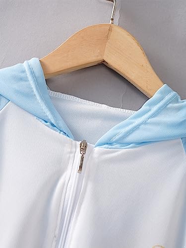 Girls Boys Hiking Shirts UPF 50+ UV Sun Protection Long Sleeve Zipper Hoodie Jacket Outdoor Fishing4