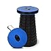 Taburete Plegable portátil, Mejorado portátil telescópico, Taburete Plegable de Altura Ajustable, Taburete Ligero de Campamento al Aire Libre para Camping, Pesca, Senderismo, Viajes