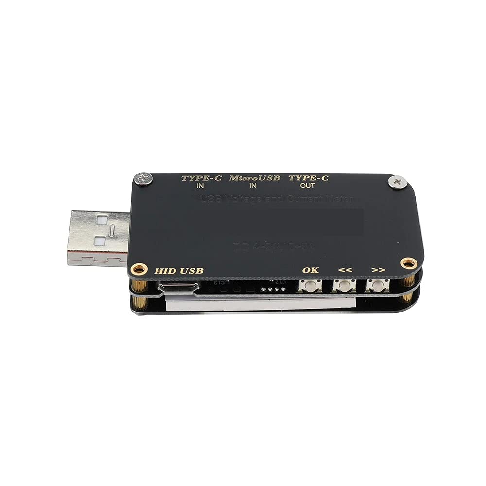DollaTek FNB38 Stromspannungsmessgerät USB Tester QC4+ PD3.0 2.0 PPS Schnellladeprotokoll Kapazität Tester 5A 5V / 12V / 24V