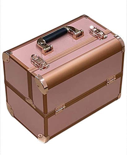 Image of ADSON Solid 21 Cms Cosmetic Pouch (M ACFGGY Plain Rose Gold)