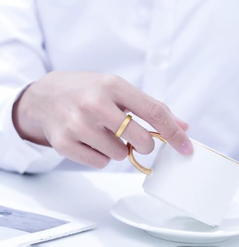 VQYSKO Hammered Tungsten Carbide Wedding Band Ring for Men Women3