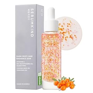 Vitamin C Serum Korean Face Skincare – Facial Serums for Aging Skin – Skin Serum for Anti-Aging – Discoloration Correcting – Pure Sea Buckthorn Oil, 40,000 ppm – Facial Vit C for Women and Men