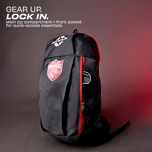 Image of Nivia Pulse Junior 2.0 Backpack For Men & Women, Water-Resistant Sports Backpack, Lightweight, Durable 600D Polyester, Double-Zip Main Compartment & Secure Front Pocket, Capacity-10 Litres