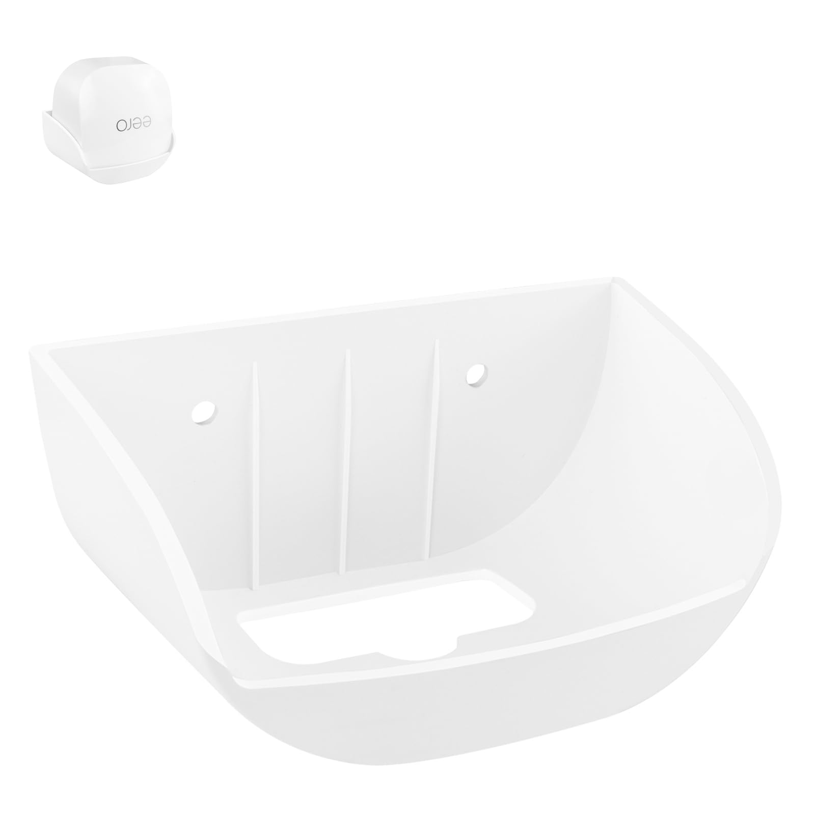 Screwless Wall Mount Bracket for eero 6+ Wifi, VHB Stick On Holder, Strong Adhesive Holder, No Tools No Drilling No Hole-White (1 Pack)