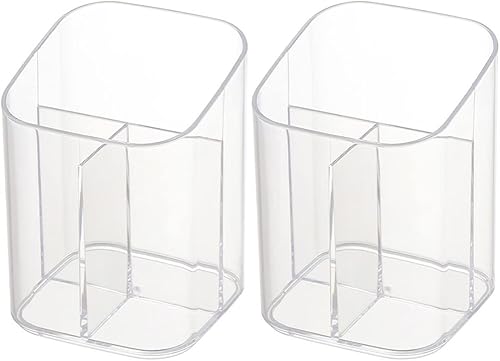 Cabilock Soporte grande para brochas de maquillaje, organizador de almacenamiento de brochas de maquillaje, 2 piezas, soporte para brochas de