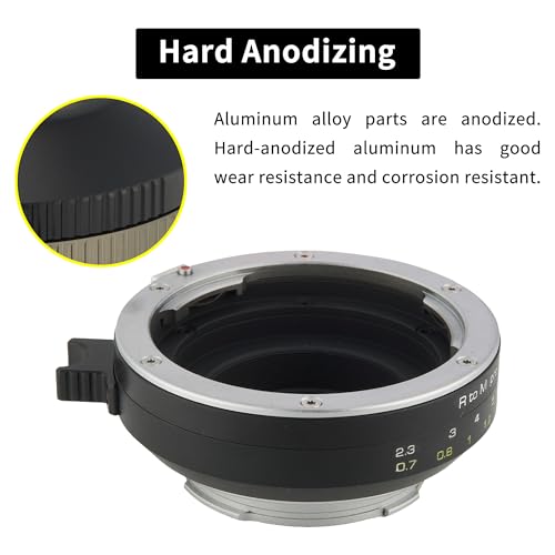 XPIMAGE Anillo Adaptador de Montura de Lente con Enfoque de telémetro y extensión Macro Compatible con Lente Leica R a cámara Leica M - imagen 8