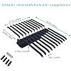 HANKEY Pull Out Pants Rack for Closet Hanger Bar Steel Pull Out Trousers Pants Hanger Rack with Soft Close, Clothes Organizers for Space Saving and Storage, 25.2in Width,Grey
