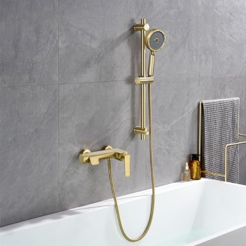 Ensemble de douche doré idéal pour la rénovation de salles de bains - 3