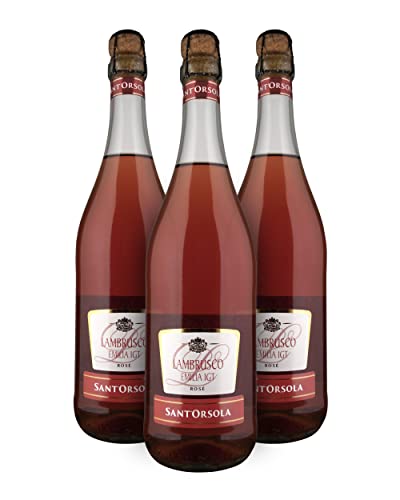 Sant'Orsola I.G.P. Lambrusco Emilia Vino Rosado - Emilia-Romaña, Italia - Pack 3 Botellas 75 cl.