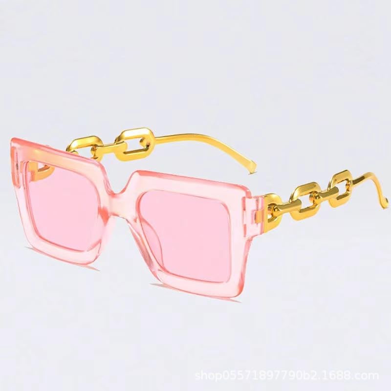 1/3 Pairs Women Sunglasses Retro Square Oversized Leopard Print Boho Style Classic Fashion Sunglasses2