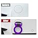 Ohleats Tow Hook Kit, ABS Car Tow Hook Trailer Hitch Sticker Only for Decoration, Bumper Trailer Hook Sticker for Cars, Trucks and Sedans, Universal Exterior Car Accessories (Purple)