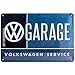 Nostalgic-Art Retro Blechschild, Volkswagen – Garage – VW Bus Geschenk-Idee, aus Metall, Vintage-Design zur Dekoration, 20 x 30 cm
