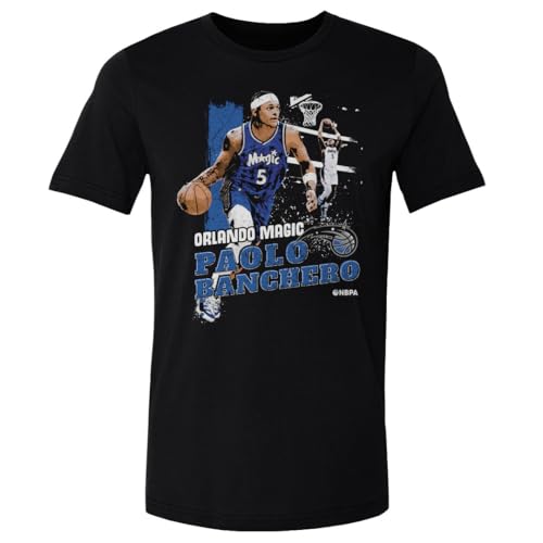500 LEVEL Paolo Banchero Orlando Magic Shirt - Paolo Banchero Orlando Magic Gritty WHT (Black, Large)