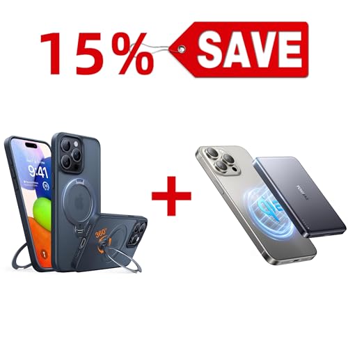 TORRAS Magnetic Qi2 Power Bank 10,000mAh & Magnetic Case — Buy Together to Save 15%