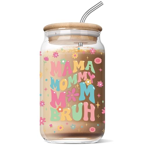 Giftsformomfromdaughtersonfunnymombirthdaygiftsideasmothersdaychristmasgiftsformomnewmommamamommymombruh16ozglasscan Urban Country Home Decor Gifts for mom from daughter son funny mom birthday gifts ideas mothers day christmas gifts for mom new mom mama mommy mom bruh 16 oz glass can urban country home decor