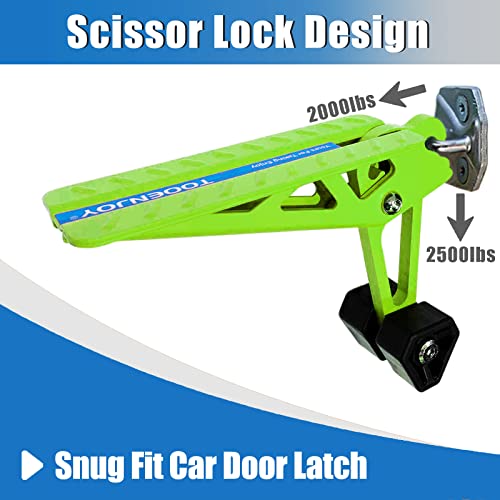 Universal Car Door Step, Step Ladder Accessories to Hook on Door Latch, Lengthened Design Supports Both Feet, Easy Access to Roof for Most Car, SUV, Truck, Max Load 400 lbs
