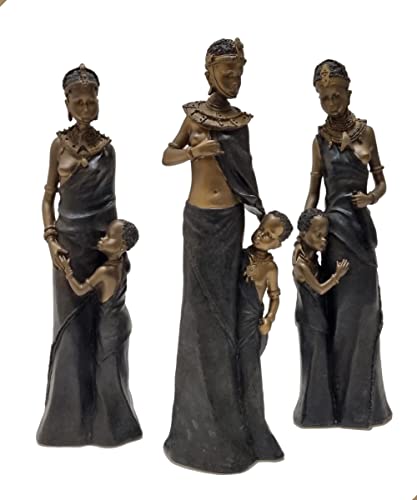 afrikanische Statuen als 3er Set - afrikanische Frau 30cm Cover