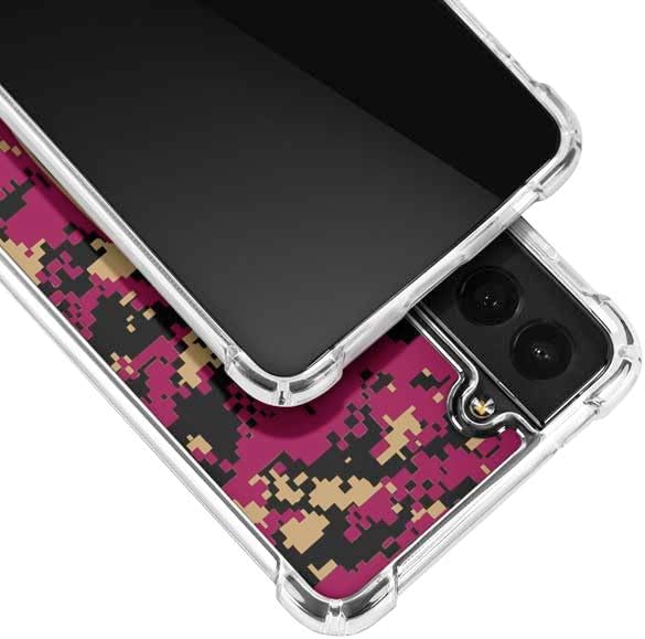 Skinit Clear Phone Case Compatible with Galaxy S22 Plus - Officially Licensed NBA Cleveland Cavaliers Digi Camo Design