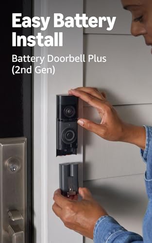 Image of Ring Battery Doorbell Plus (newest model), Nickel Silver with Solar Charger (newest model)