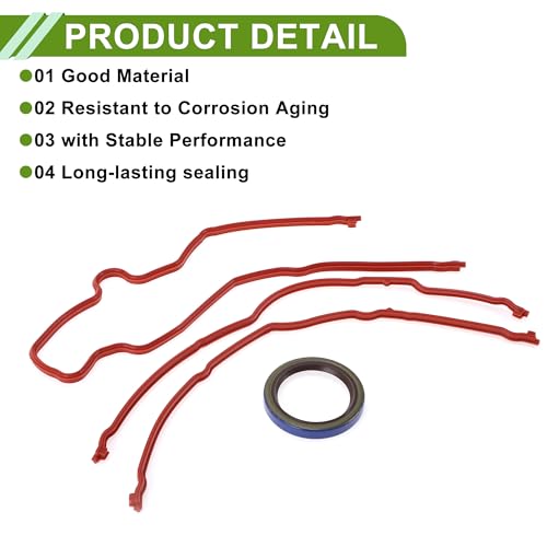 Image of No.JV5051 /TCS21200 Timing Cover Gasket Set for FORD EXPEDITION 5.4L 2005-2012 Long-lasting Sealing Engine Timing Cover Gasket 1 Set