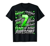 Photo Gallery 2 ° compleanno stile fumetto fantastico dal 2021 2 ragazzo di anni maglietta Photo Gallery 2 ° compleanno stile fumetto fantastico dal 2021 2 ragazzo di anni maglietta