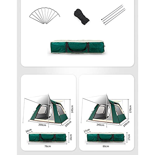 Carpa instantánea para camping 3-8 personas ligera doble capa miniatura 7