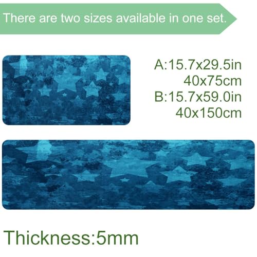 Tapis de cuisine antidérapants lavables lot de 2 grand format