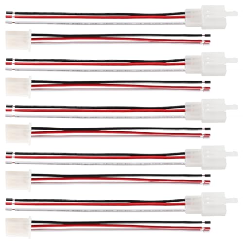 Image of YIXISI 5 Pairs 2.8mm 3 Pin Automotive Electrical Wire Connectors, Male and Female Housing Connector with 140mm 20 AWG Cable, for Motorcycle, Bike, Car, Boats, Nylon