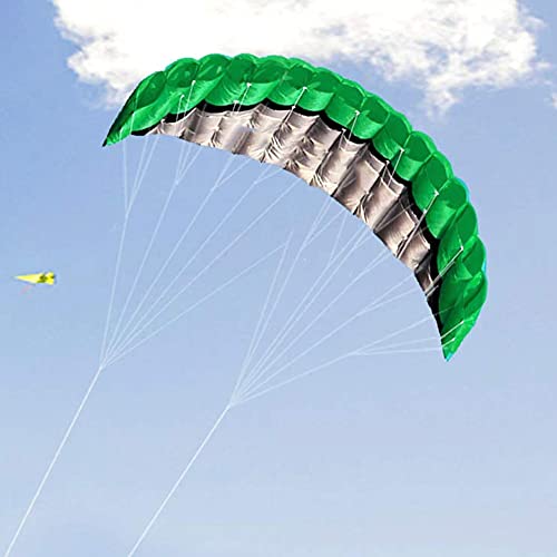 Nicejoy Stunt Kite Dual Line Parafoil Kite Outdoor Großer Stunt Fallschirm Drachen Mit 2 Griff 30m Linie Grün - Image 4