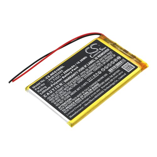 TECHTEK Batterie 2800mAh Compatible avec [SNK] Neo Geo X Gold Handheld Console remplace AHB355585