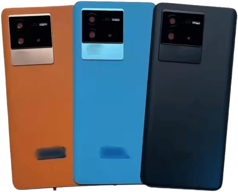 YOOOKOOO Compatible Rear Back Cover for vivo iQOO Neo 6 – Battery Door Housing Replacement Part (Black with Lens)