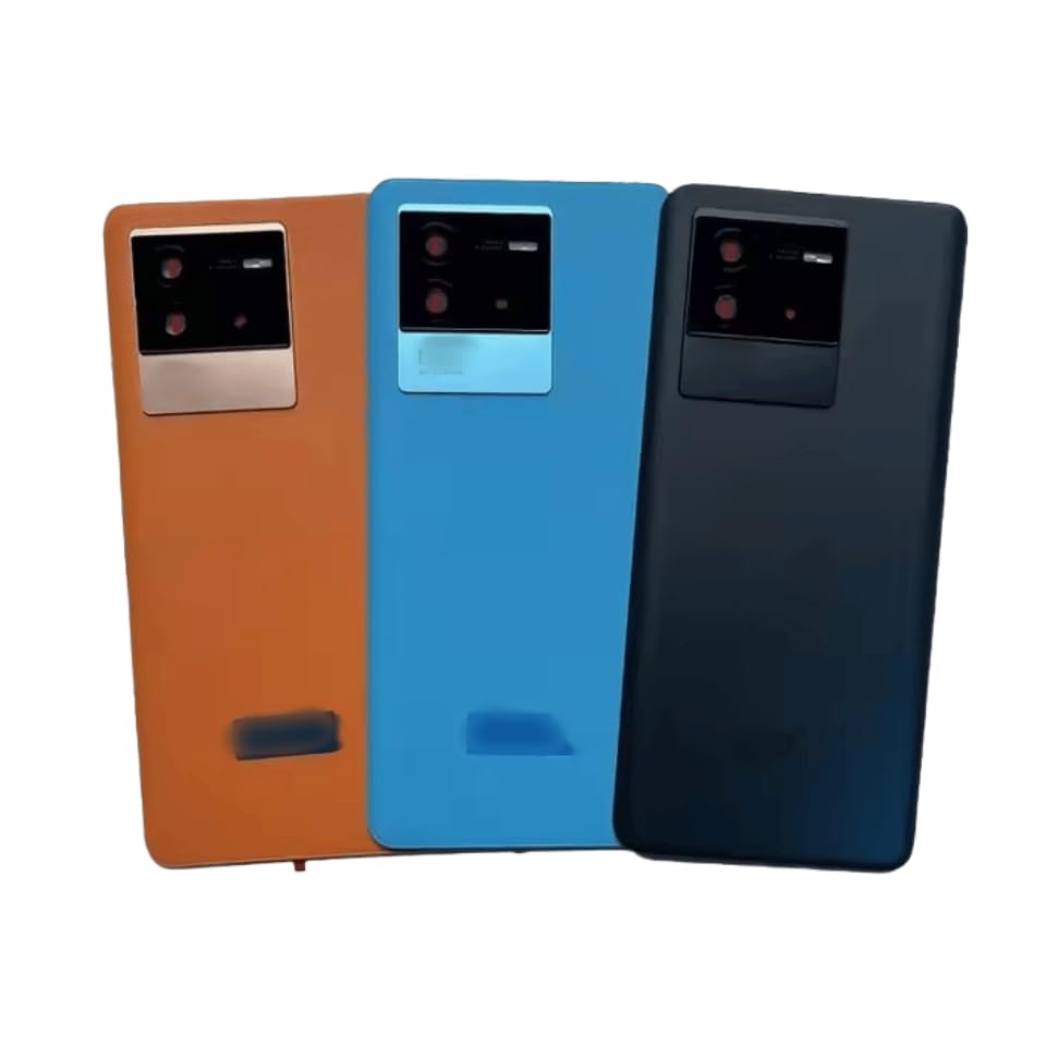 Coque arrière vivo iQOO Neo 6 bleue de rechange sans objectif pour boîtier