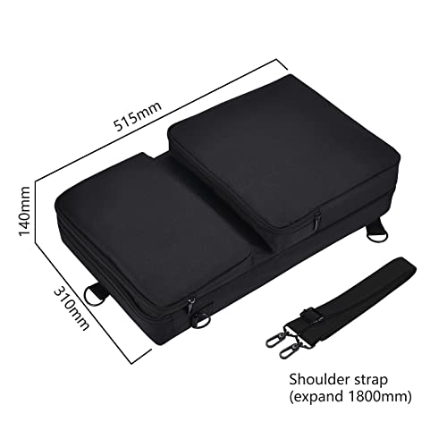 Travel Carrying Case Fits DDJ-FLX4 Controller, Protector Bag Backpack Compatible with Pioneer DDJ-SB3 400 FLX5 DJ Controller Travel Bag