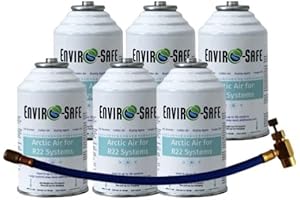 Arctic Air for R22: 6 Can + Brass Charging Hose