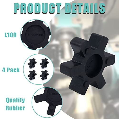 Grlitra A25 Flexible L100 Nbr Rubber Spider Insert Solid Spider Center Inserts Fits thumb #2